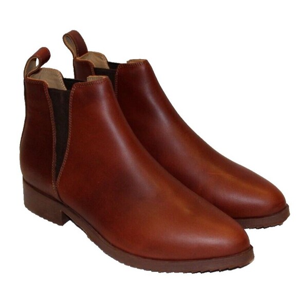 Nisolo Women's Eva Leather Everyday Chelsea Boot Auburn NIB $228 - Picture 2 of 8